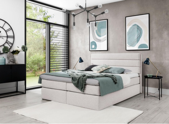 Letto bianco 180x200 a molle in scatola design camera da letto doppia moderna hotel mobili